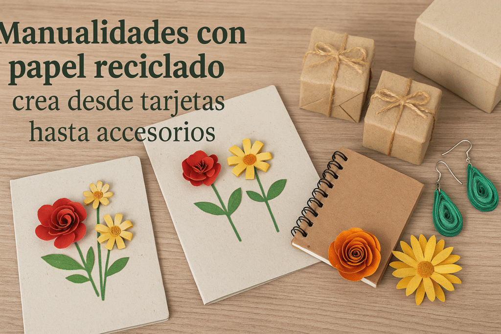 manualidades con papel reciclado
