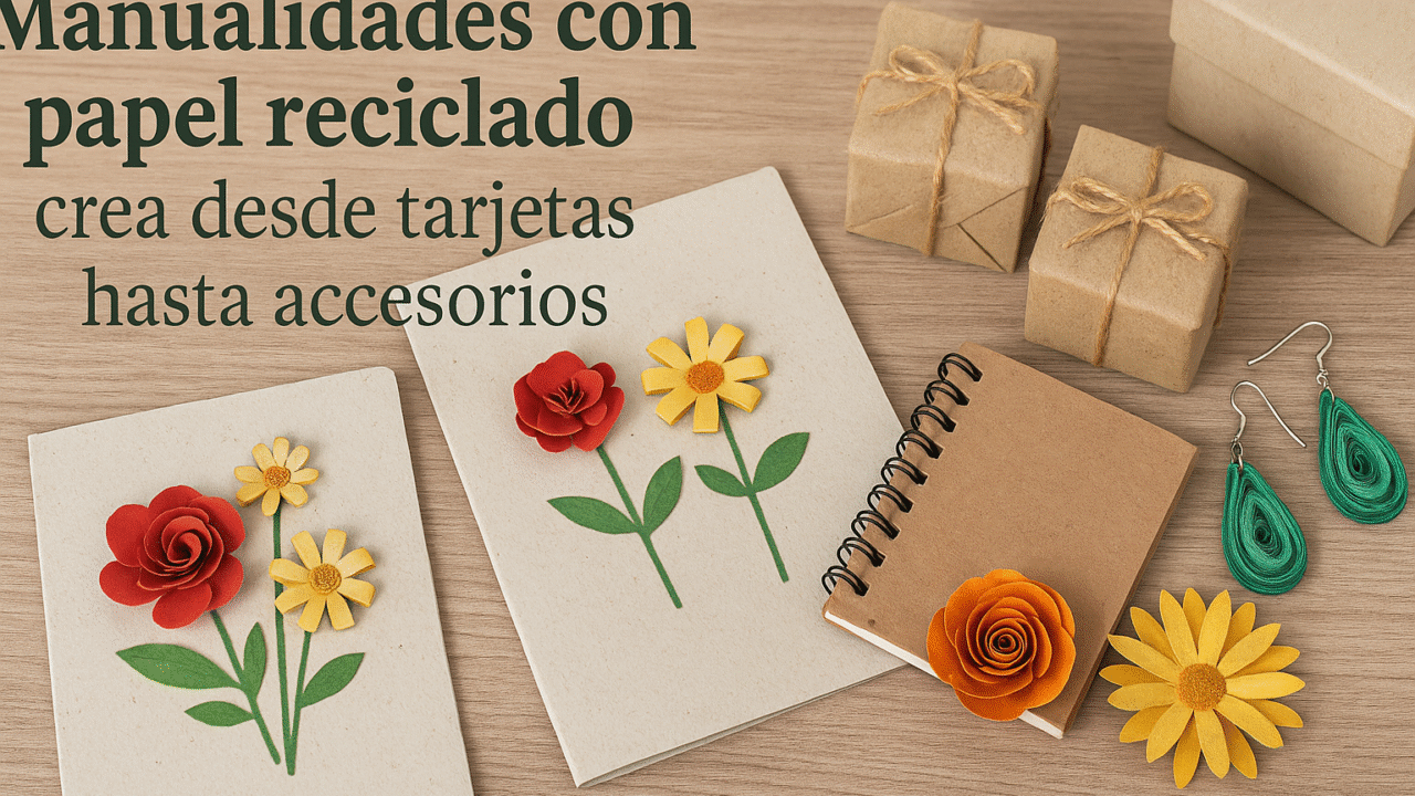 manualidades con papel reciclado