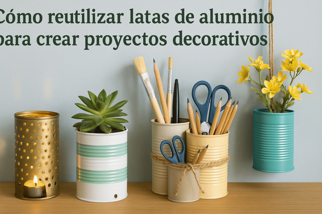 reutilizar latas de aluminio