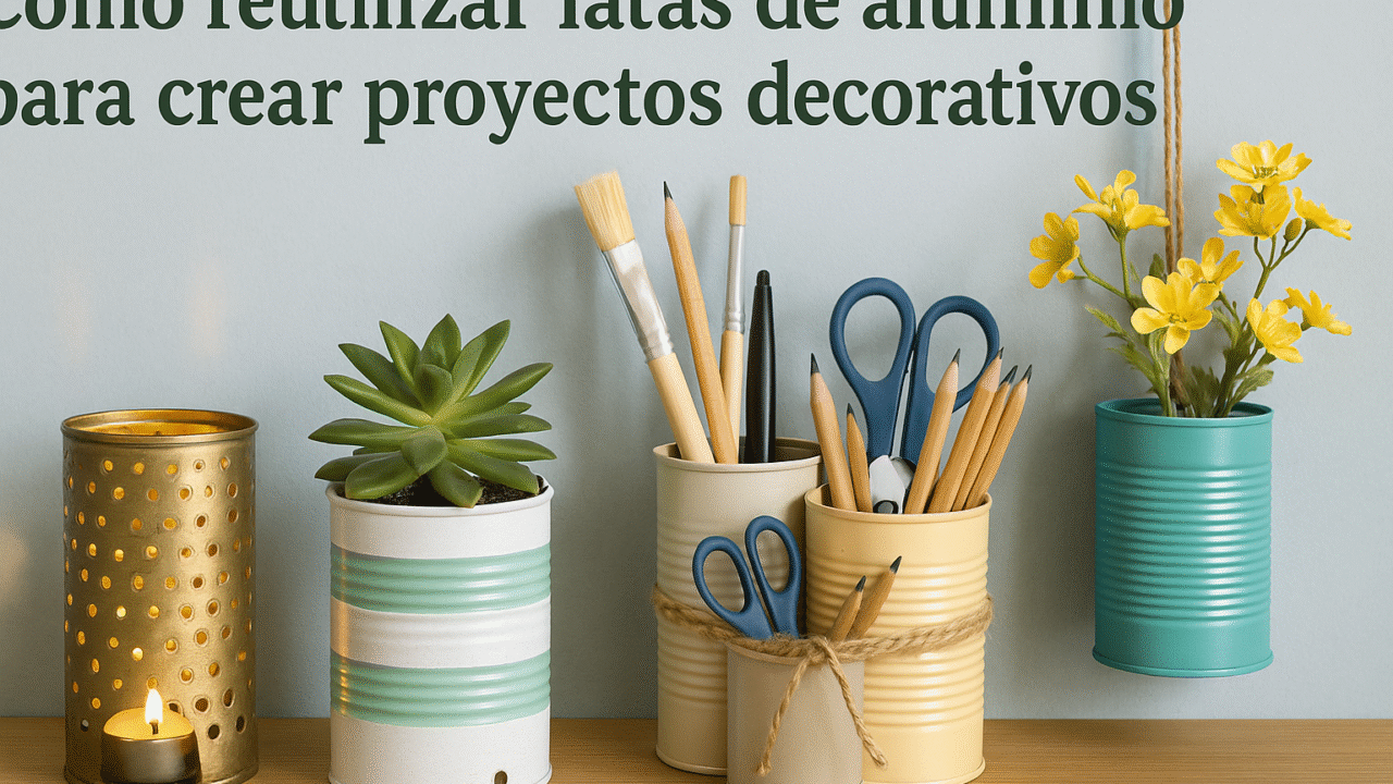 reutilizar latas de aluminio