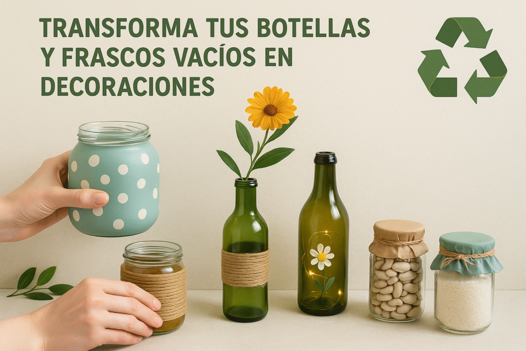 transforma tus botellas y frascos