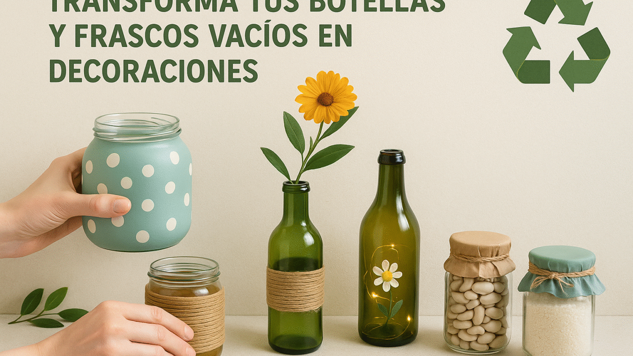 transforma tus botellas y frascos